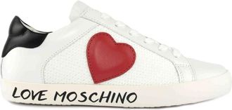 Love Moschino Bianco/Nero/Cuore Rosso - Dames - Sneakers - Wit - 37 EU - Schoenen