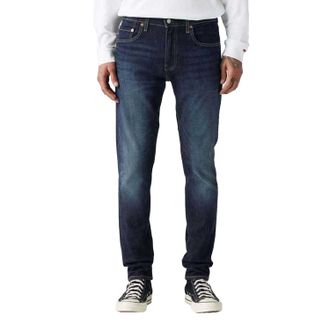 Levi's Heren 512 Tapered Leg Slim Jeans (Blauw)