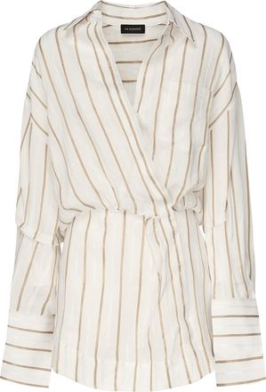 Andamane Whitelotus Striped Short Dress