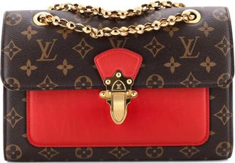 Louis Vuitton Victoire Handbag Monogram Canvas and Leather shoulder bag - Bruin