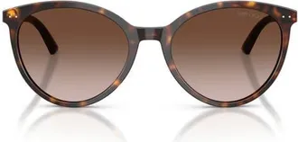 Jimmy Choo London 53mm Phantos Sunglasses in Havana/gradient Brown at Nordstrom