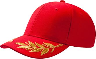 Atlantis Winner Laurel Embroidered Cap (One Size) (Red)