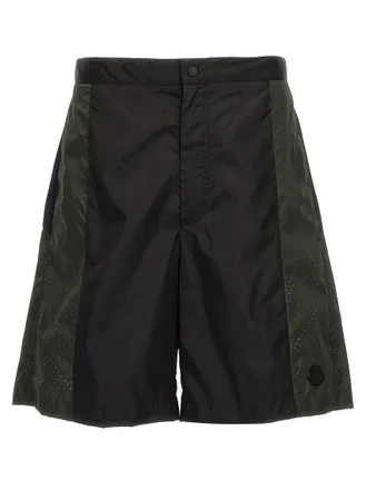 Moncler Black Bermuda Shorts