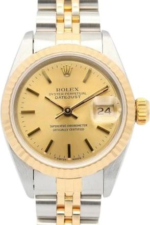 Rolex Pre-owned Vintage Polshorloge - Dames - Vintage Horloges - Geel - ONE Size - Vintage
