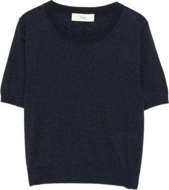 Dunst Jersey de cuello redondo de lino - Knitwear - Mujer - Azul - M