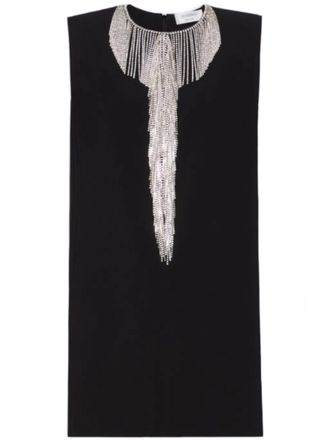Sportmax Black Sequin Sleeveless Mini Dress