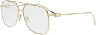 Fendi Optisch Montuur - unisex - Brillen - Geel - ONE Size - Accessoires