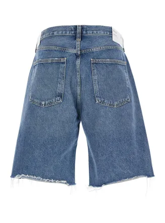 A Gold E Anson Denim Shorts - Blue