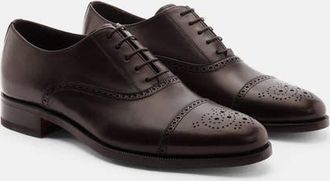 Scarosso Silvio Oxfords in Dark Brown Calf at Nordstrom, Size 43.5