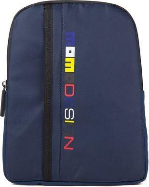Momo Design Mens Shoulder Bag Blue-Multi Nylon Shoulder-bags