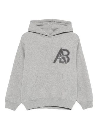Anine Bing Jaci Hoodie Letterman Medium Heather Grey