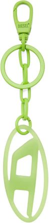 Diesel oval D charm keyring - women - Iron/Resin/Zinc - One Size - Green