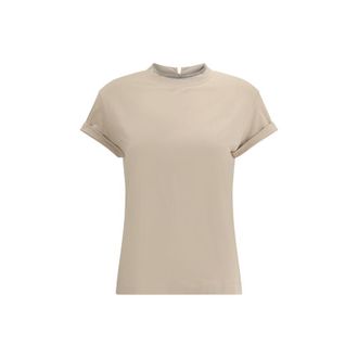 Brunello Cucinelli Ronde Hals Korte Mouw T-shirt