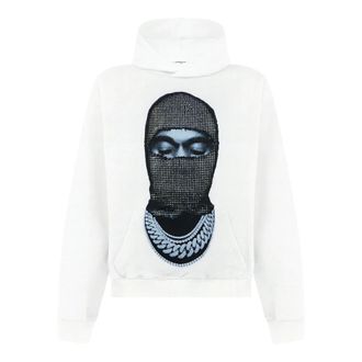 Ih Nom Uh Nit Hoodies, male, White, Size: 3XL Diamond Mask print Hoodie