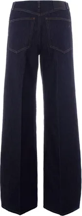Sportmax Womens Jeans Oversized Night Blue Cotton