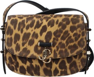 Jimmy Choo London Brown Leather Crossbody Womens Bag