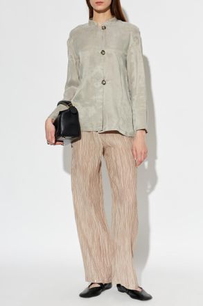 Emporio Armani Long Sleeve Shirt, Womens, Grey