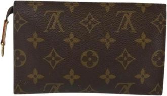 Louis Vuitton Pre-owned Canvas Pouch - Dames - Vintage Clutch - Bruin - ONE Size - Vintage