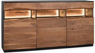 Giner&Colomer Massives Sideboard Imphal mit Innenbeleuchtung, 180 x 93 cm