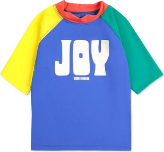 Bobo Choses colour-block T-shirt - kids - Elastane/Recycled Polyamide - 8-9 - Blue