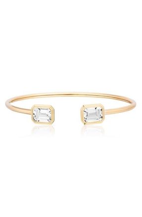 Goshwara Manhattan Round Flex Cuff in Clear at Nordstrom