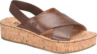 Born Womens Sandra Sandal In Dark Brown