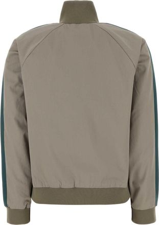 Miu Miu Womens Color-Block Cotton Jacket Gray