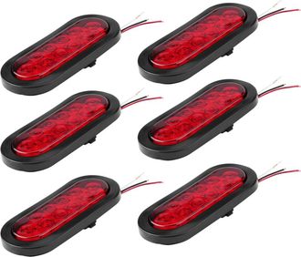 OEM Adecuado Para Luces De Remolque Ovaladas Multifuncionales De 6 Pulgadas, Aplicables A Barcos Y Camiones, Luces De Freno E Intermitentes Led A Prueba D