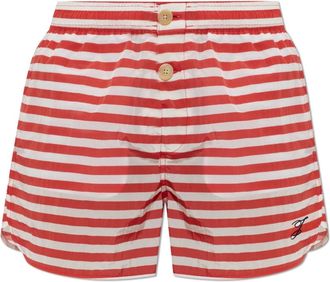 Jacquemus Puntini Shorts - Heren - Korte Broeken - Rood - M - Korte Broeken