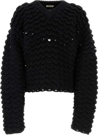 Namacheko Fraville V-Neck - Heren - V-hals truien - Zwart - S - Wol - Truien & Vesten