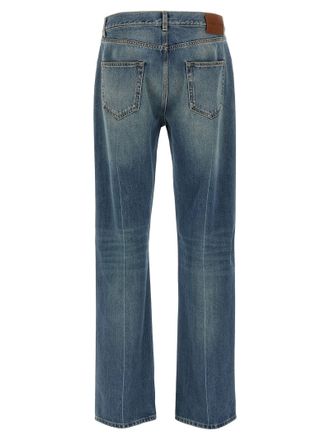 Alexander McQueen Stonewashed Denim Jeans - Blue