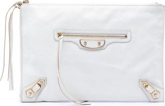 Balenciaga Pre-owned Balenciaga Goatskin Motocross Classic Metallic Edge Clutch Ladies UDY1U4DP7US63NFI