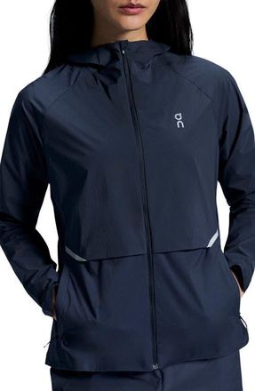 On Core Hooded Packable Running Jacket in Midnight at Nordstrom, Size X-Small