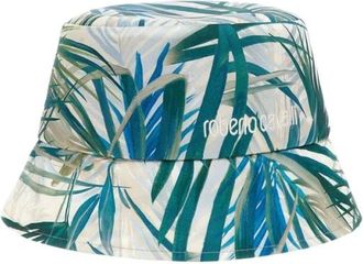 Roberto Cavalli Jungle Print Logo Cap Hat - Dames - Hoeden - Veelkleurig - ONE Size - Katoen - Accessoires