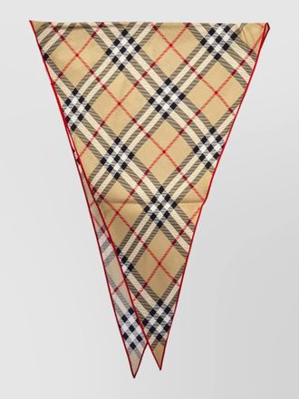 Burberry silk check scarf