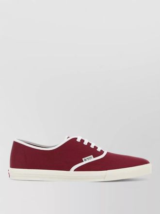 Prada tiziano low canvas sneakers rubber sole