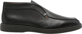 Santoni Schoenen, Heren, Grijs, 42 1/2 EU, Leer, Detroit Loafer