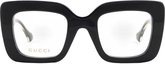 Gucci Demo Square Ladies Eyeglasses GG1554O 001 49