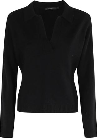 Seventy Top con colletto polo - Nero