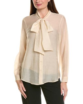 Tahari by ASL Tahari Asl Woven Long Sleeve Top