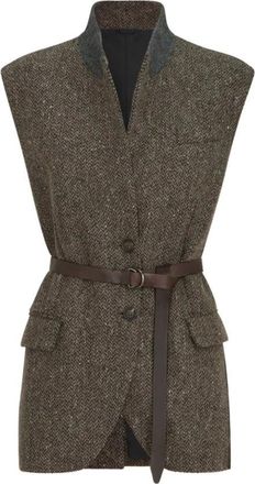 Brunello Cucinelli Jassen, Dames, Bruin, M, Katoen, Donsjas