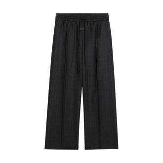 Fear of God Wide Trousers, male, Black, Size: S Wide Leg Drawstring Pants