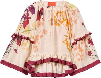 La DoubleJ Blusa con ruches - Toni neutri