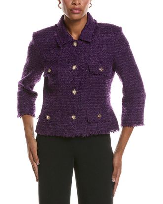 St. John Wool-Blend Tweed Jacket