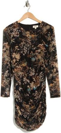 L'agence Sunny Long Sleeve Minidress in Black Multi Tapestry Jungle at Nordstrom Rack, Size 18 (Similar To 18W-20W)