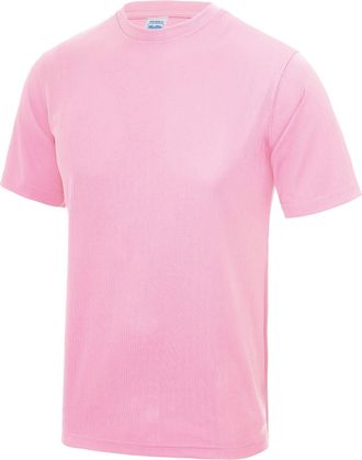 Just Cool Just Cool Mens Performance Plain T-Shirt (XXL) (Baby Pink)