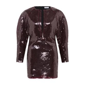 16Arlington Mitilla Sequin Mini Dress - Dames - Feestkleedjes - Paars - XS - Polyester - Kleedjes