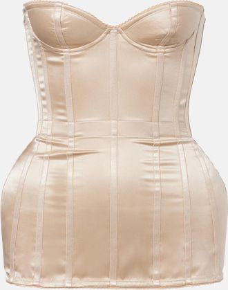 Magda Butrym Silk satin corset