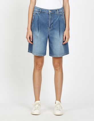 Gang Bermudas GANG 94WANDA BERMUDA, Damen, Gr. 26, N-Gr, bahama stripe, Denim/Jeans, Obermaterial: 98% Baumwolle, 2% Elasthan, kniefrei, Hosen Bermudas, mi