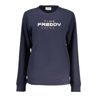 Freddy T-shirt met lange mouwen en ronde hals - Dames - Sweatshirts - Blauw - L - Hoodies & sweatvesten
